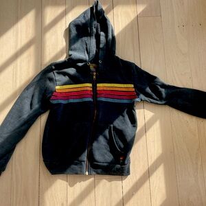 Aviator nation, kids size 12 striped sweatshirt